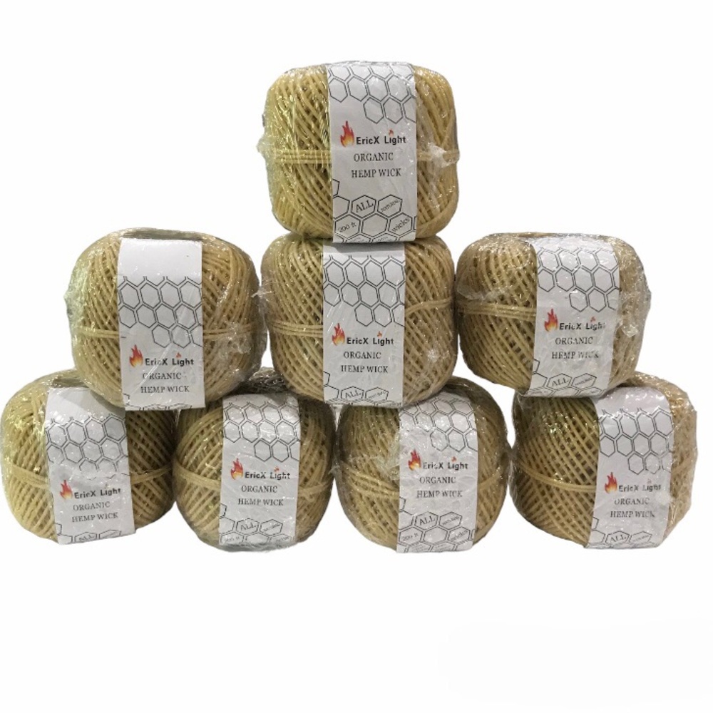 Beeswax Coated Organic Hemp Wick